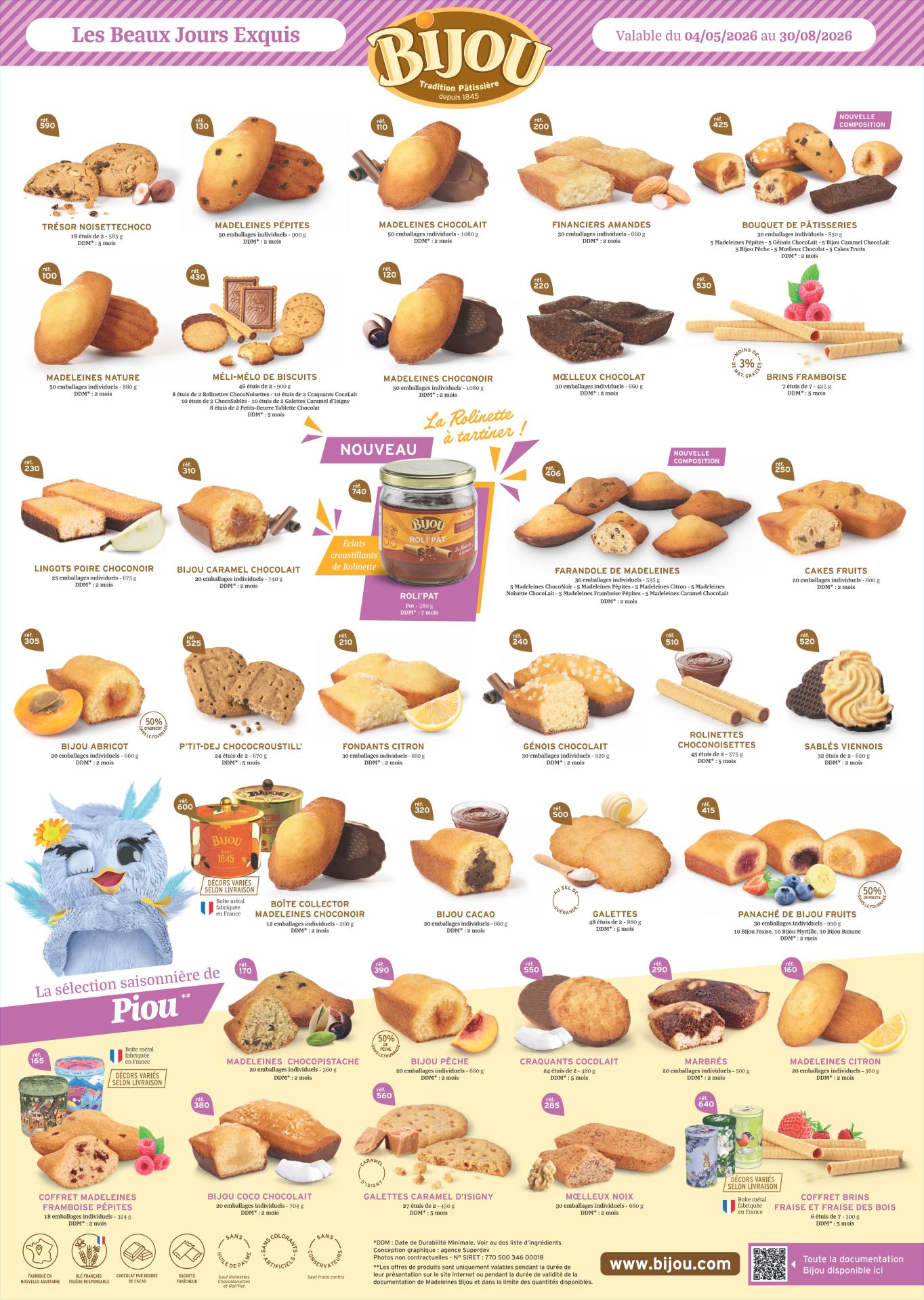 Vente de gâteaux jusqu'au 23 mai 2026