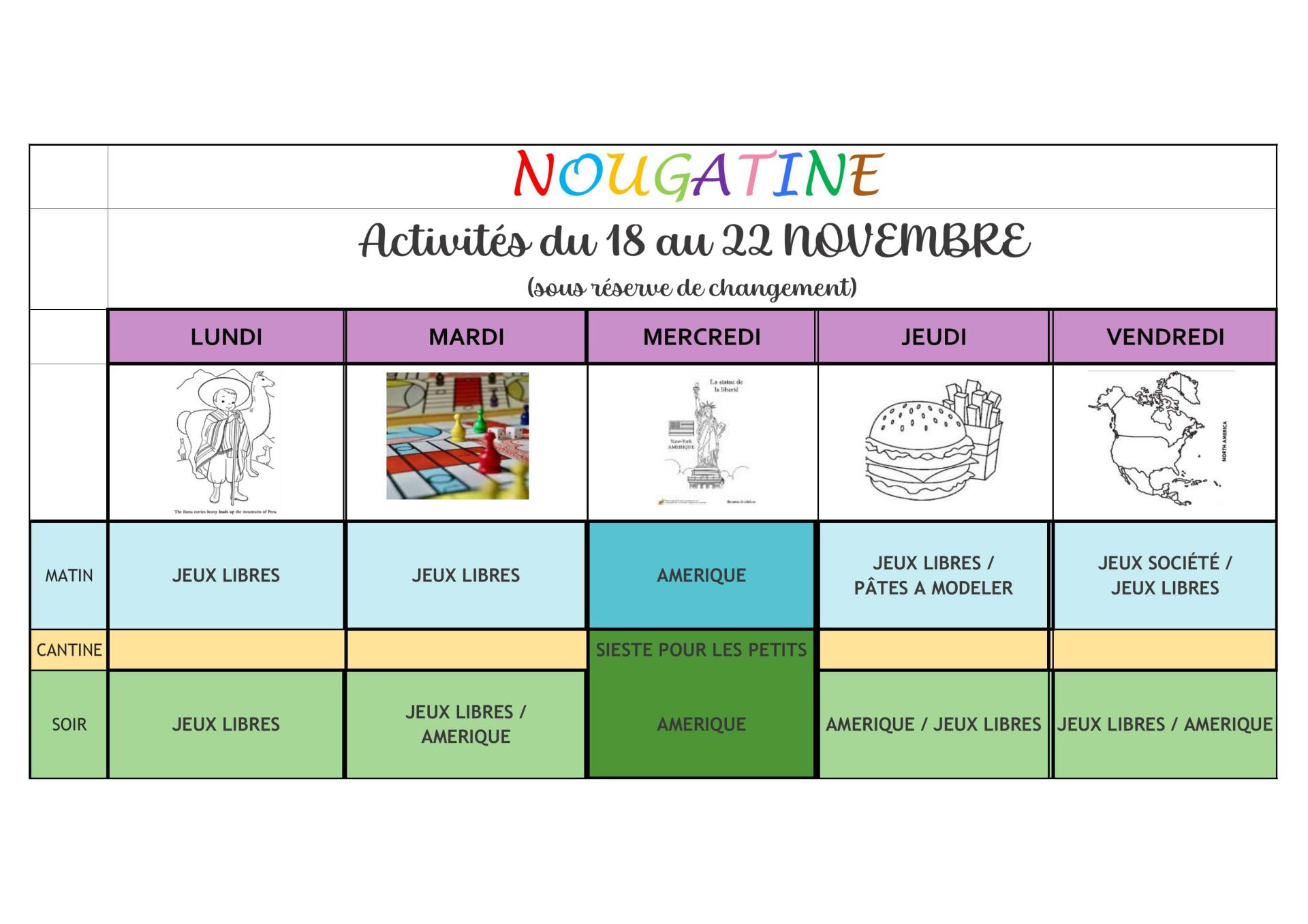 Planning activites 18 au 22 nov min